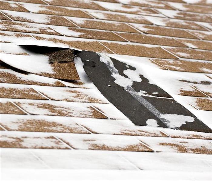  Damaged Roof due to Snow.