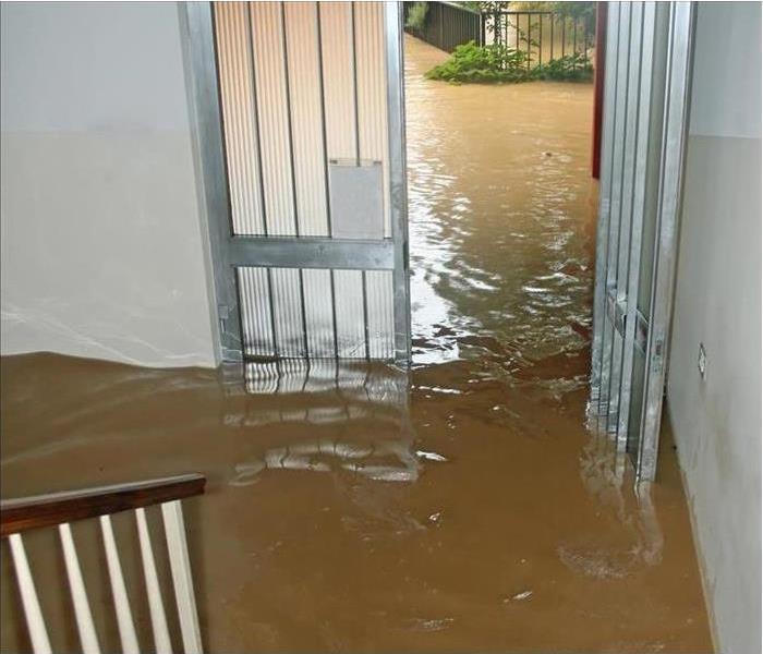 Image of a flooded home after a storm